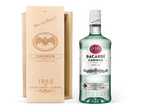 Rum met bedrukt etiket - Bacardi 1 liter