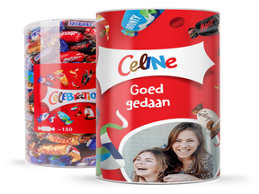 Celebrations XL chocolade cadeauverpakking met naam en foto
