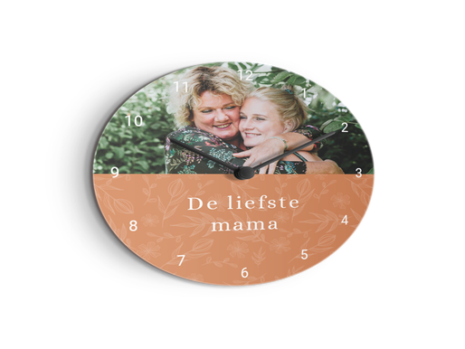 Wandklok met foto