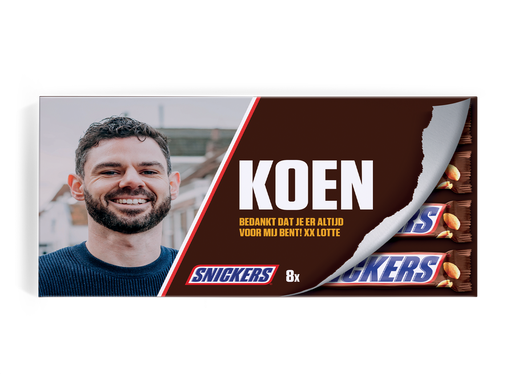 Gepersonaliseerde Snickers Repen Giftbox