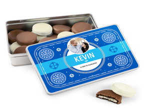 Koekblik gevuld met Oreo