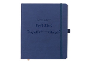 Notitieboekje graveren - Blauw