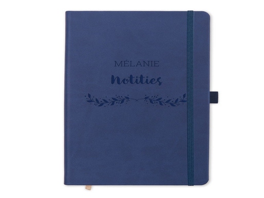 Notitieboekje graveren - Blauw