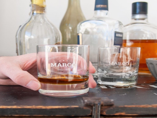 Whiskey glas met naam