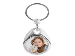 Sleutelhanger met foto - Rond - Enkelzijdig bedrukt