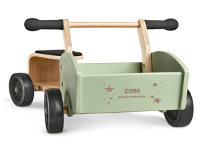 Houten bakfiets bedrukken
