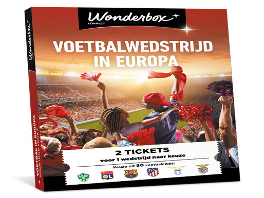 Wonderbox Voetbalwedstrijd in Europa voor 2