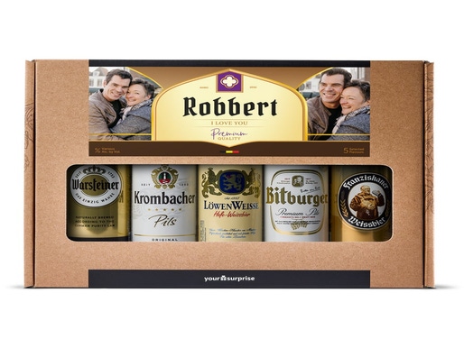 Gepersonaliseerd bierpakket - Bier in blikken - Duits