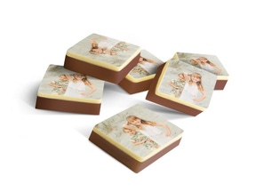 Chocolade bonbons vierkant met foto