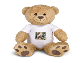 Grote knuffelbeer met foto