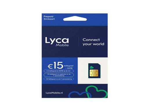 Lyca Mobiel prepaid SIM-pakket