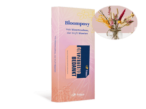 Bloomposy met Ontzettend bedankt Primera Keuze Cadeaukaart