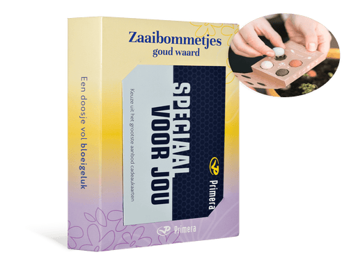 Zaaibommetjes goud waard met Speciaal voor jou Primera Keuze Cadeaukaart