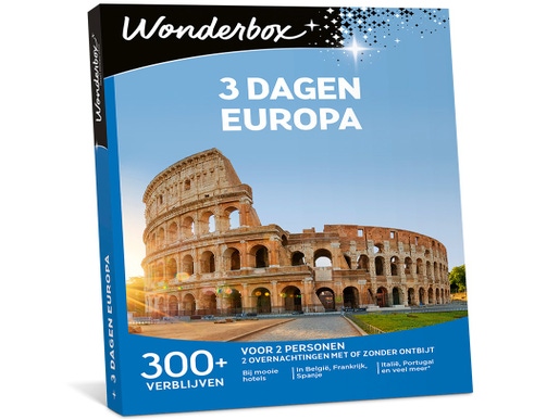 3 Dagen Europa € 159,90
